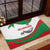 Germany Heligoland Rubber Doormat with Seal Graphic and Red Green Wave Nature - Wonder Print Shop
