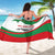 Germany Heligoland Sarong with Seal Graphic and Red Green Wave Nature - Wonder Print Shop