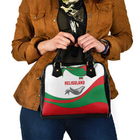 Germany Heligoland Shoulder Handbag with Seal Graphic and Red Green Wave Nature - Wonder Print Shop