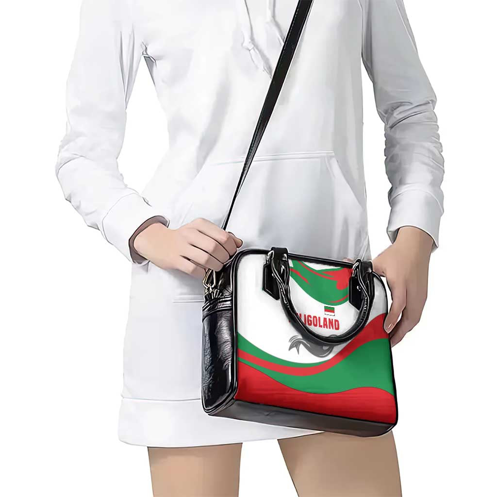 Germany Heligoland Shoulder Handbag with Seal Graphic and Red Green Wave Nature - Wonder Print Shop