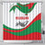 Germany Heligoland Shower Curtain with Seal Graphic and Red Green Wave Nature - Wonder Print Shop