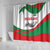Germany Heligoland Shower Curtain with Seal Graphic and Red Green Wave Nature - Wonder Print Shop