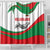 Germany Heligoland Shower Curtain with Seal Graphic and Red Green Wave Nature - Wonder Print Shop