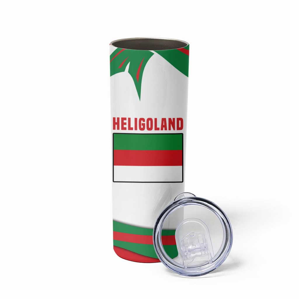 Germany Heligoland Skinny Tumbler with Seal Graphic and Red Green Wave Nature - Wonder Print Shop