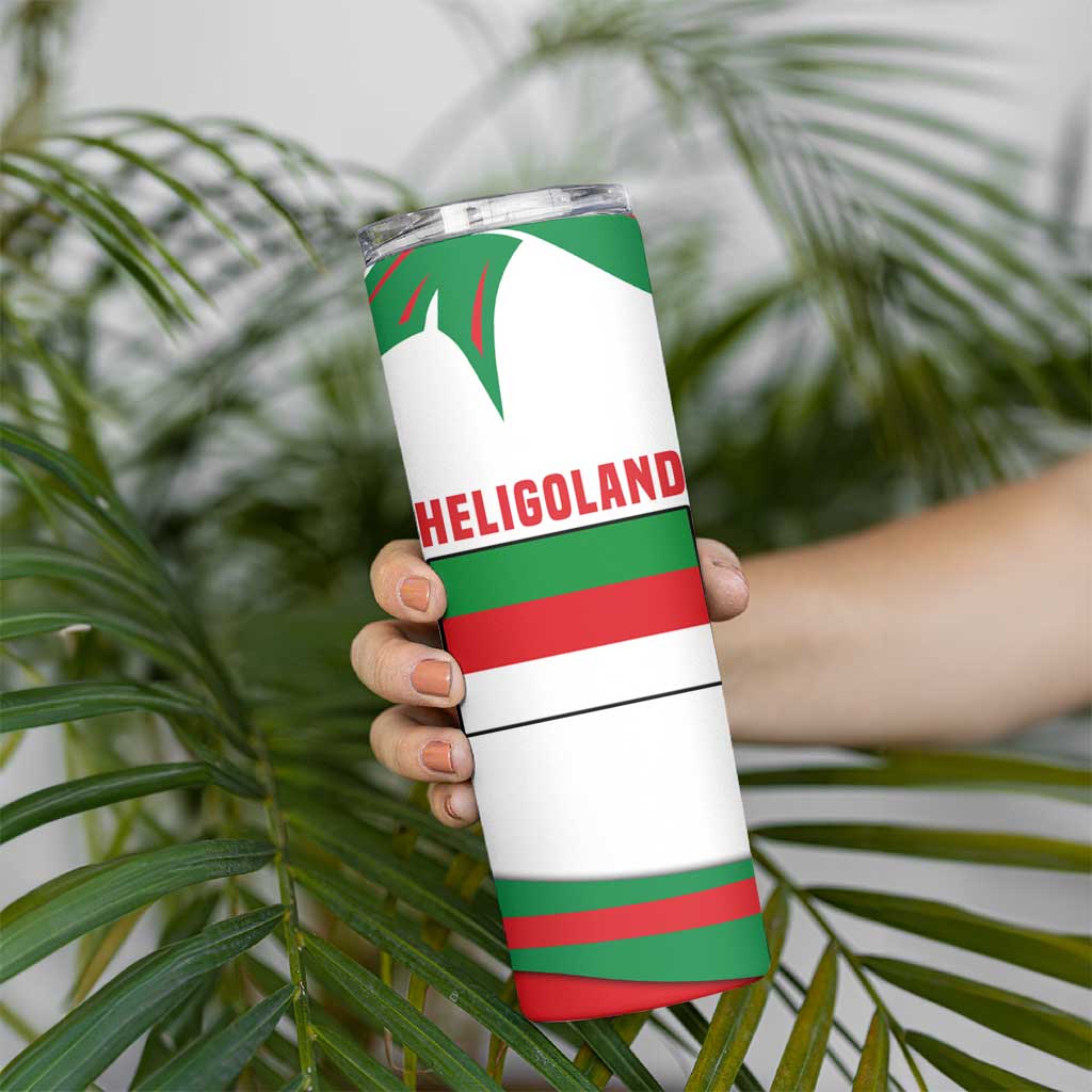 Germany Heligoland Skinny Tumbler with Seal Graphic and Red Green Wave Nature - Wonder Print Shop