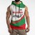 Germany Heligoland Sleeveless Hoodie with Seal Graphic and Red Green Wave Nature - Wonder Print Shop
