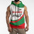 Germany Heligoland Sleeveless Zip Hoodie with Seal Graphic and Red Green Wave Nature - Wonder Print Shop