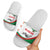 Germany Heligoland Slide Sandals with Seal Graphic and Red Green Wave Nature - Wonder Print Shop