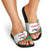 Germany Heligoland Slide Sandals with Seal Graphic and Red Green Wave Nature - Wonder Print Shop