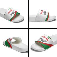 Germany Heligoland Slide Sandals with Seal Graphic and Red Green Wave Nature - Wonder Print Shop