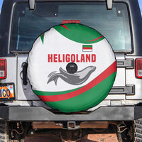 Germany Heligoland Spare Tire Cover with Seal Graphic and Red Green Wave Nature - Wonder Print Shop