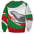 Germany Heligoland Sweatshirt with Seal Graphic and Red Green Wave Nature - Wonder Print Shop