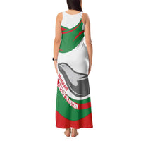 Germany Heligoland Tank Maxi Dress with Seal Graphic and Red Green Wave Nature - Wonder Print Shop