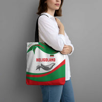 Germany Heligoland Tote Bag with Seal Graphic and Red Green Wave Nature - Wonder Print Shop