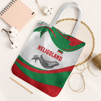 Germany Heligoland Tote Bag with Seal Graphic and Red Green Wave Nature - Wonder Print Shop