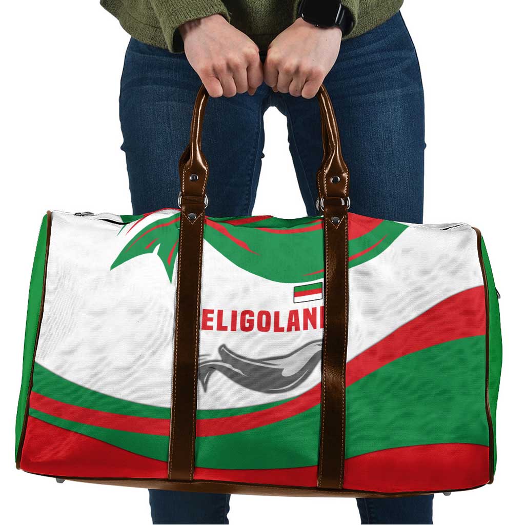 Germany Heligoland Travel Bag with Seal Graphic and Red Green Wave Nature - Wonder Print Shop