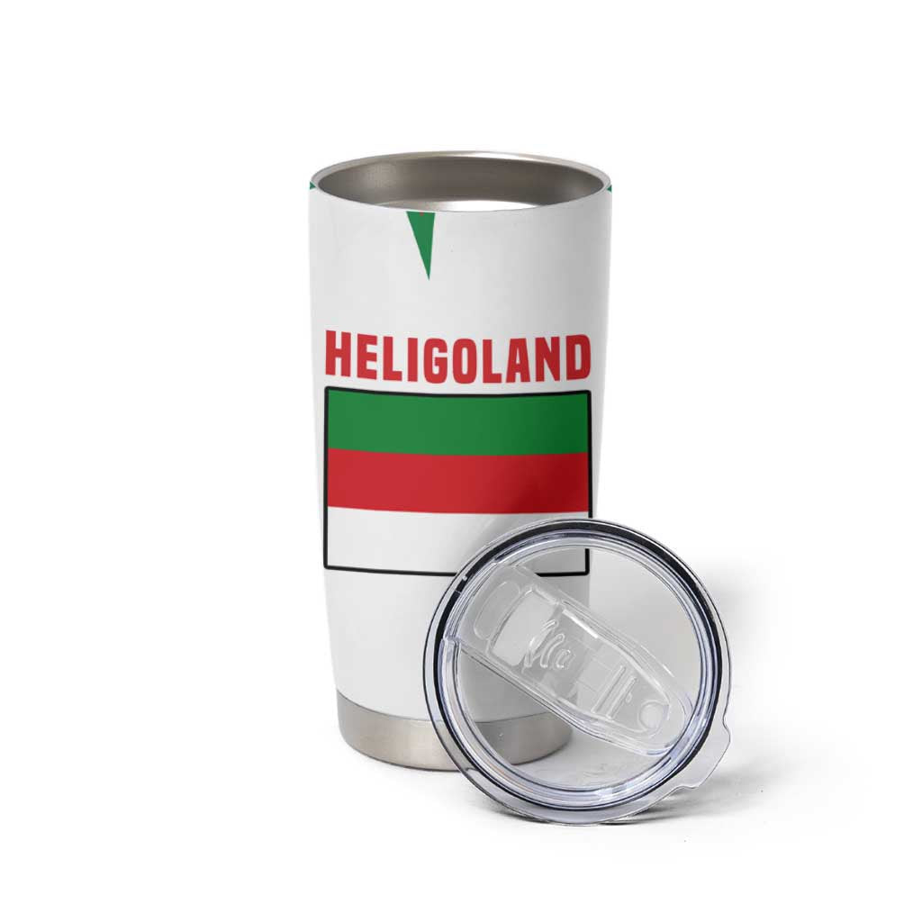 Germany Heligoland Tumbler Cup with Seal Graphic and Red Green Wave Nature - Wonder Print Shop
