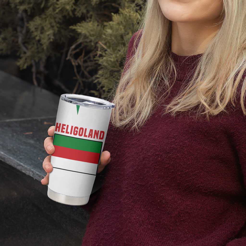 Germany Heligoland Tumbler Cup with Seal Graphic and Red Green Wave Nature - Wonder Print Shop