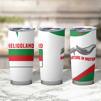 Germany Heligoland Tumbler Cup with Seal Graphic and Red Green Wave Nature - Wonder Print Shop