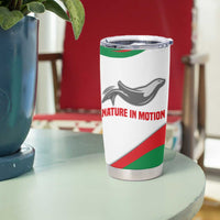 Germany Heligoland Tumbler Cup with Seal Graphic and Red Green Wave Nature - Wonder Print Shop