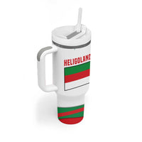 Germany Heligoland Tumbler With Handle with Seal Graphic and Red Green Wave Nature - Wonder Print Shop
