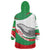 Germany Heligoland Wearable Blanket Hoodie with Seal Graphic and Red Green Wave Nature - Wonder Print Shop