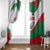 Germany Heligoland Window Curtain with Seal Graphic and Red Green Wave Nature - Wonder Print Shop