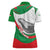 Germany Heligoland Women Polo Shirt with Seal Graphic and Red Green Wave Nature - Wonder Print Shop