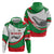 Germany Heligoland Zip Hoodie with Seal Graphic and Red Green Wave Nature - Wonder Print Shop