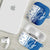 Busingen am Hochrhein Germany AirPods Case with Swan Pattern and Blue White Heart Design - Wonder Print Shop