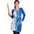 Busingen am Hochrhein Germany Apron with Swan Pattern and Blue White Heart Design - Wonder Print Shop