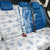 Busingen am Hochrhein Germany Back Car Seat Cover with Swan Pattern and Blue White Heart Design - Wonder Print Shop