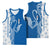 Busingen am Hochrhein Germany Basketball Jersey with Swan Pattern and Blue White Heart Design - Wonder Print Shop