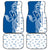 Busingen am Hochrhein Germany Car Mats with Swan Pattern and Blue White Heart Design - Wonder Print Shop