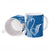 Busingen am Hochrhein Germany Ceramic Mug with Swan Pattern and Blue White Heart Design - Wonder Print Shop
