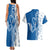 Busingen am Hochrhein Germany Couples Matching Tank Maxi Dress and Hawaiian Shirt with Swan Pattern and Blue White Heart Design - Wonder Print Shop