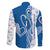 Busingen am Hochrhein Germany Family Matching Long Sleeve Bodycon Dress and Hawaiian Shirt with Swan Pattern and Blue White Heart Design - Wonder Print Shop