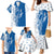Busingen am Hochrhein Germany Family Matching Mermaid Dress and Hawaiian Shirt with Swan Pattern and Blue White Heart Design - Wonder Print Shop