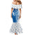 Busingen am Hochrhein Germany Family Matching Mermaid Dress and Hawaiian Shirt with Swan Pattern and Blue White Heart Design - Wonder Print Shop