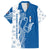 Busingen am Hochrhein Germany Family Matching Off The Shoulder Long Sleeve Dress and Hawaiian Shirt with Swan Pattern and Blue White Heart Design - Wonder Print Shop