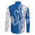 Busingen am Hochrhein Germany Family Matching Off The Shoulder Long Sleeve Dress and Hawaiian Shirt with Swan Pattern and Blue White Heart Design - Wonder Print Shop