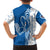 Busingen am Hochrhein Germany Family Matching Off Shoulder Maxi Dress and Hawaiian Shirt with Swan Pattern and Blue White Heart Design - Wonder Print Shop