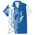 Busingen am Hochrhein Germany Family Matching Off Shoulder Maxi Dress and Hawaiian Shirt with Swan Pattern and Blue White Heart Design - Wonder Print Shop