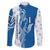 Busingen am Hochrhein Germany Family Matching Puletasi and Hawaiian Shirt with Swan Pattern and Blue White Heart Design - Wonder Print Shop