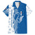 Busingen am Hochrhein Germany Family Matching Short Sleeve Bodycon Dress and Hawaiian Shirt with Swan Pattern and Blue White Heart Design - Wonder Print Shop