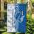 Busingen am Hochrhein Germany Garden Flag with Swan Pattern and Blue White Heart Design - Wonder Print Shop