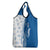 Busingen am Hochrhein Germany Grocery Bag with Swan Pattern and Blue White Heart Design - Wonder Print Shop