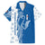 Busingen am Hochrhein Germany Hawaiian Shirt with Swan Pattern and Blue White Heart Design - Wonder Print Shop