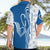 Busingen am Hochrhein Germany Hawaiian Shirt with Swan Pattern and Blue White Heart Design - Wonder Print Shop