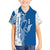 Busingen am Hochrhein Germany Kid Hawaiian Shirt with Swan Pattern and Blue White Heart Design - Wonder Print Shop